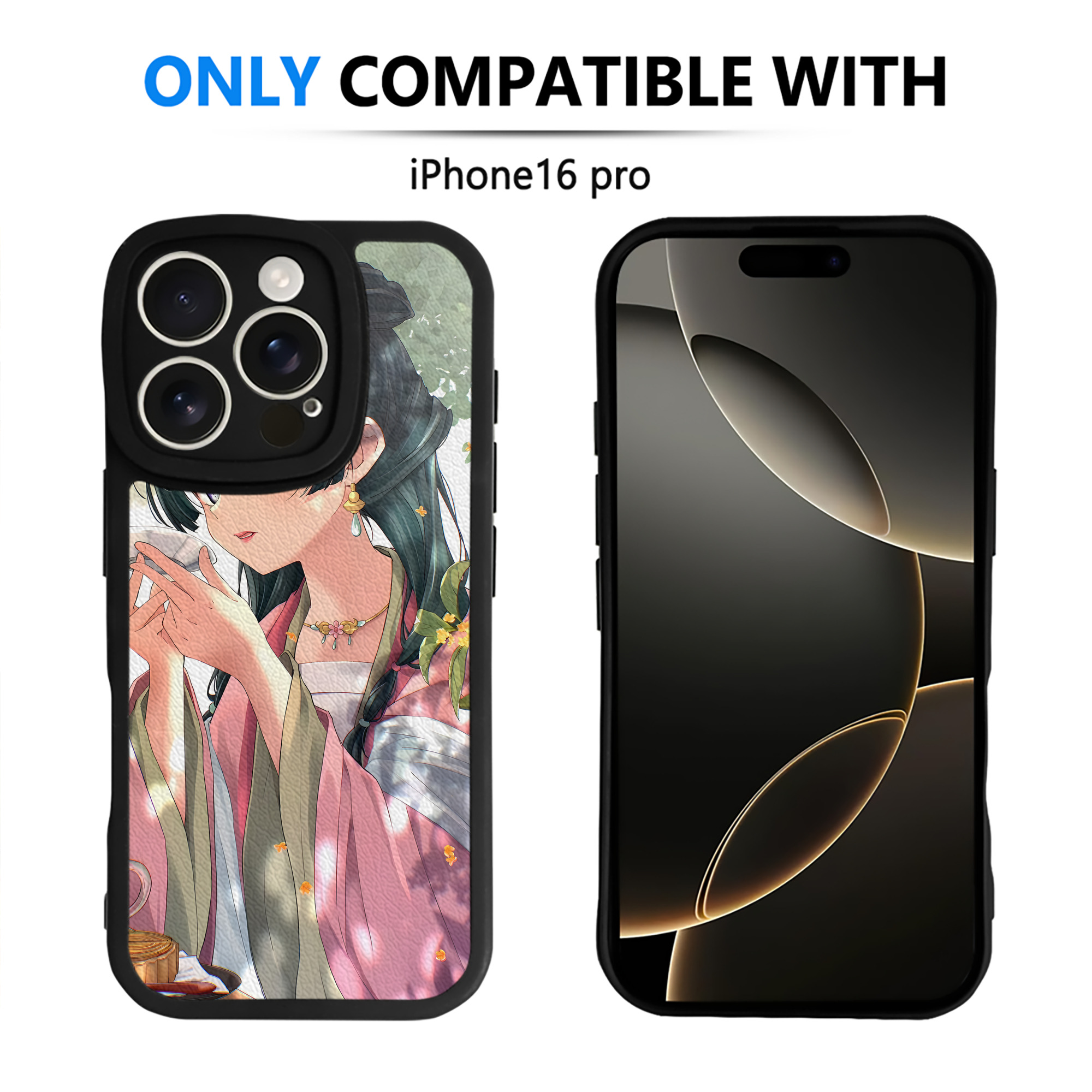 （画像用） 薬屋のひとりごと The Apothecary Diaries 【iPhone 16シリーズ対応】シリコンスマホケース（レザー調） 材質：シリコン